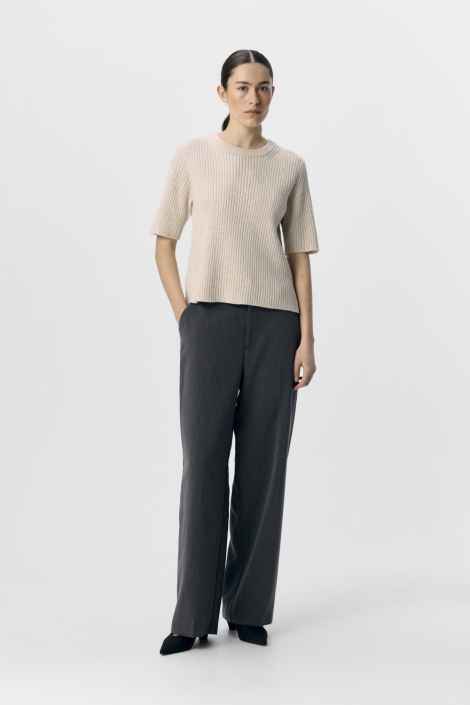 Object objelva 2/4 re o-neck knit noos
